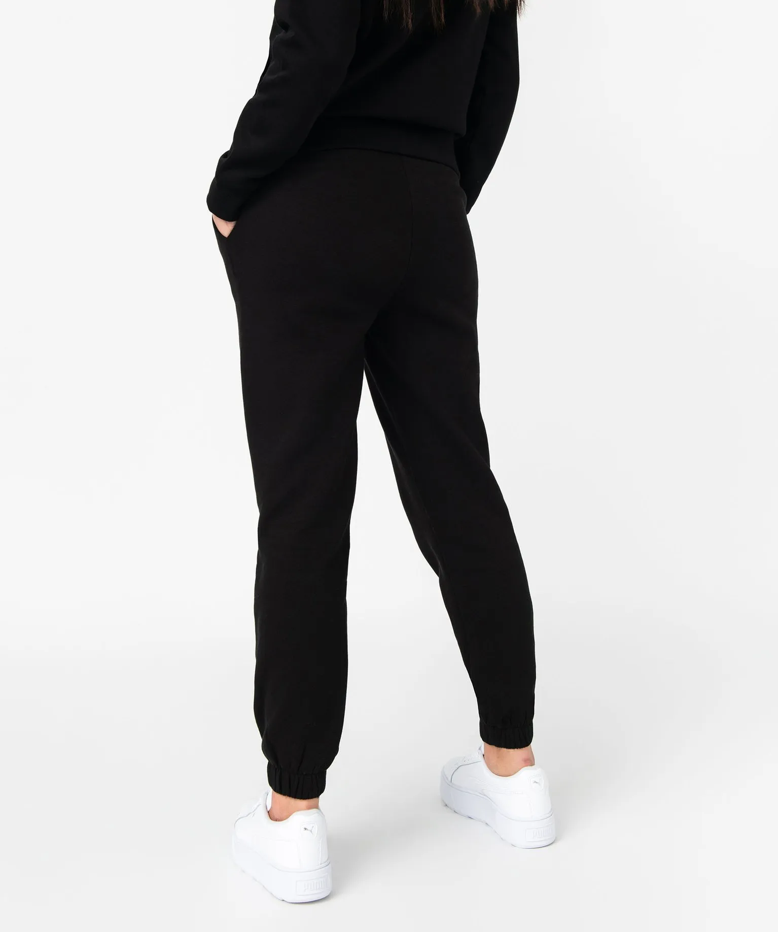 pantalon de jogging en molleton femme noir pantalons