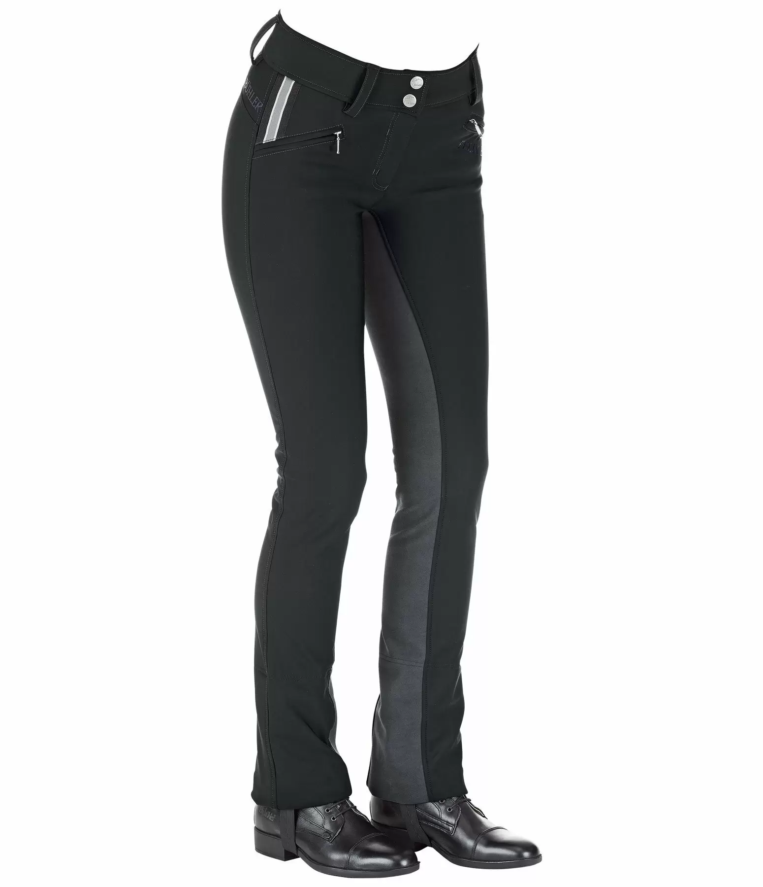 Pantalon d'équitation jodhpur softshell à fond intégral  Kathleen