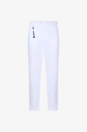 Pantalon slimé en lyocell et coton Evo