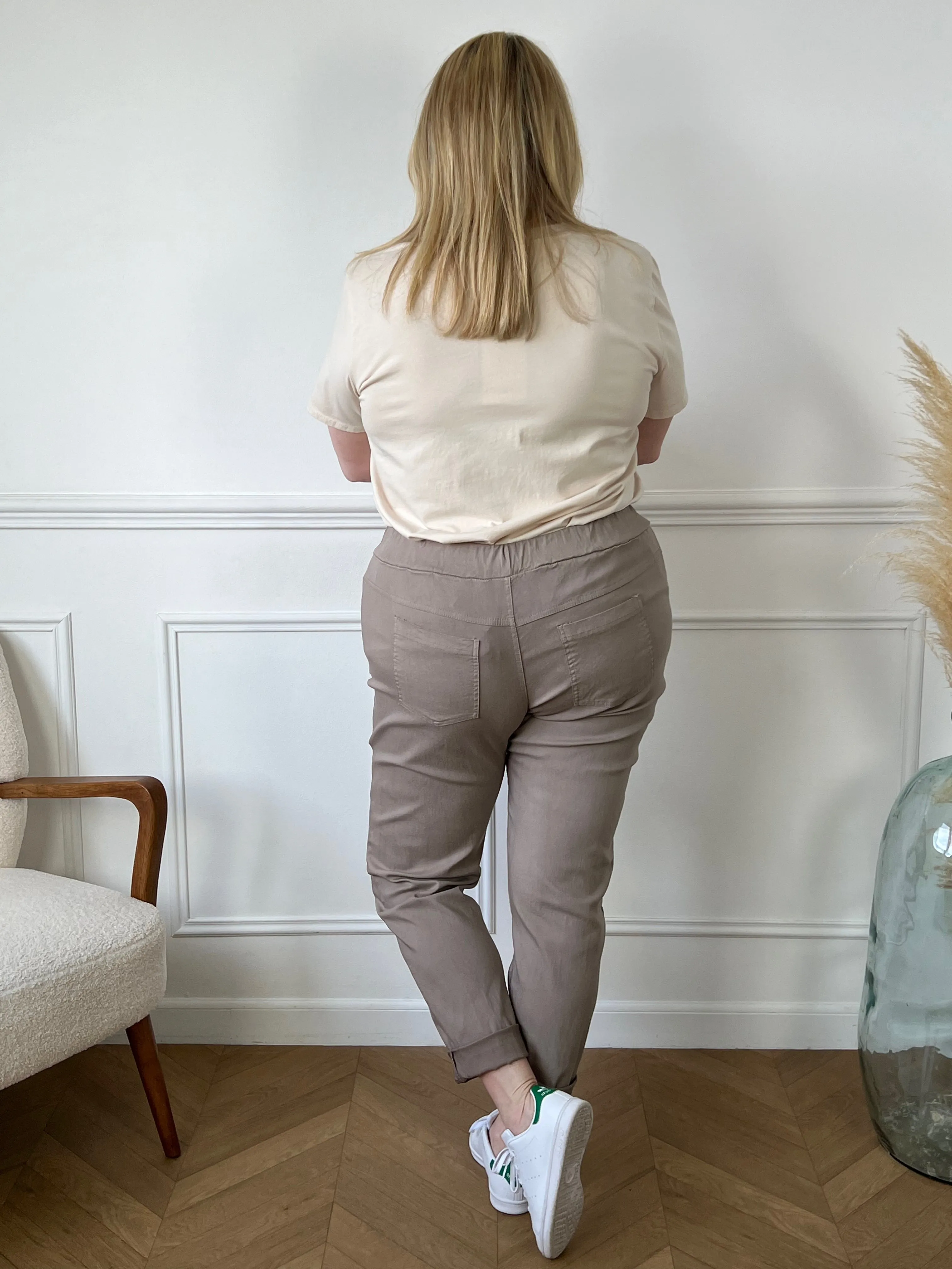 Pantalon taupe Made in Italie : Jack