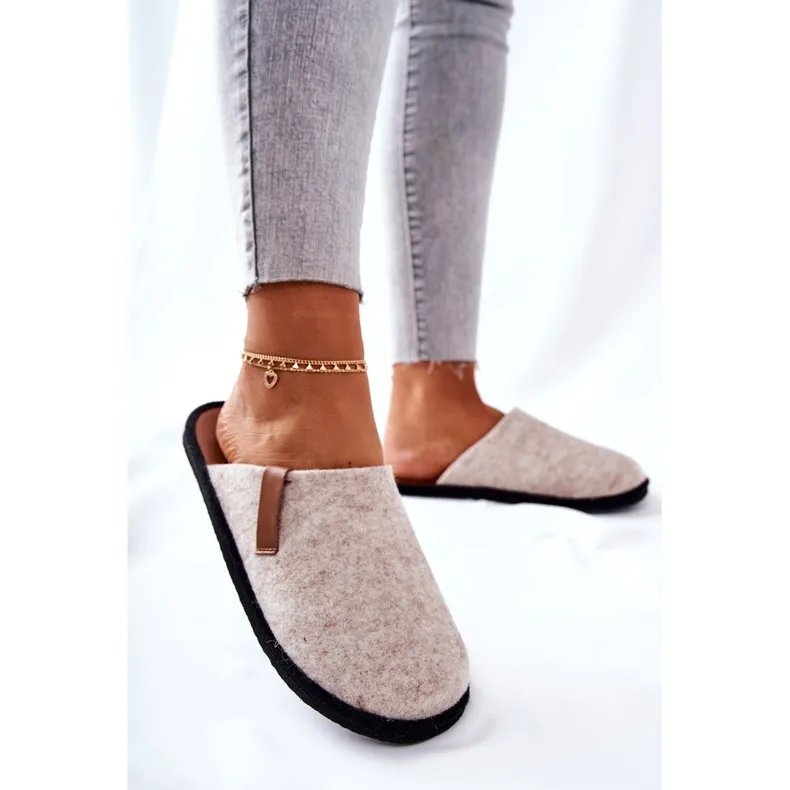 Pantoufles Maison Femme Big Star Beige D267862A