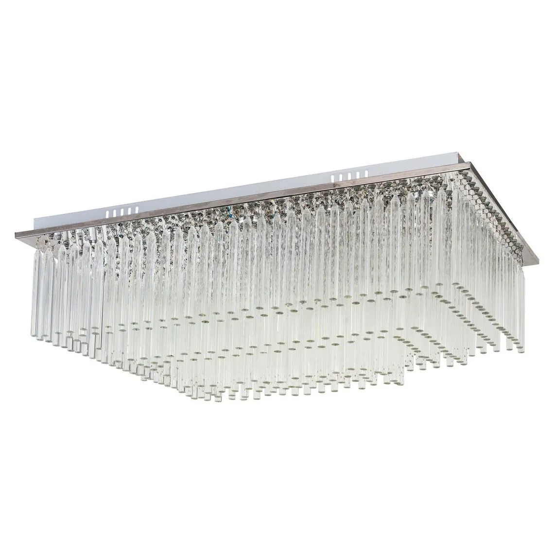 Plafonnier Incl.19xLED 3W Chromé/Transparent  | 3 Suisses
