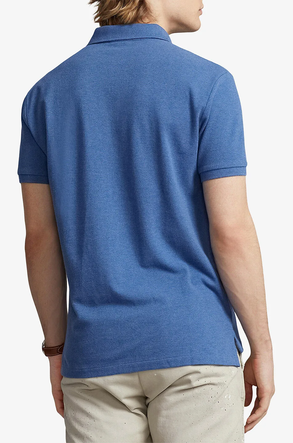 Polo en coton piqué brodé Pony Custom Slim Fit