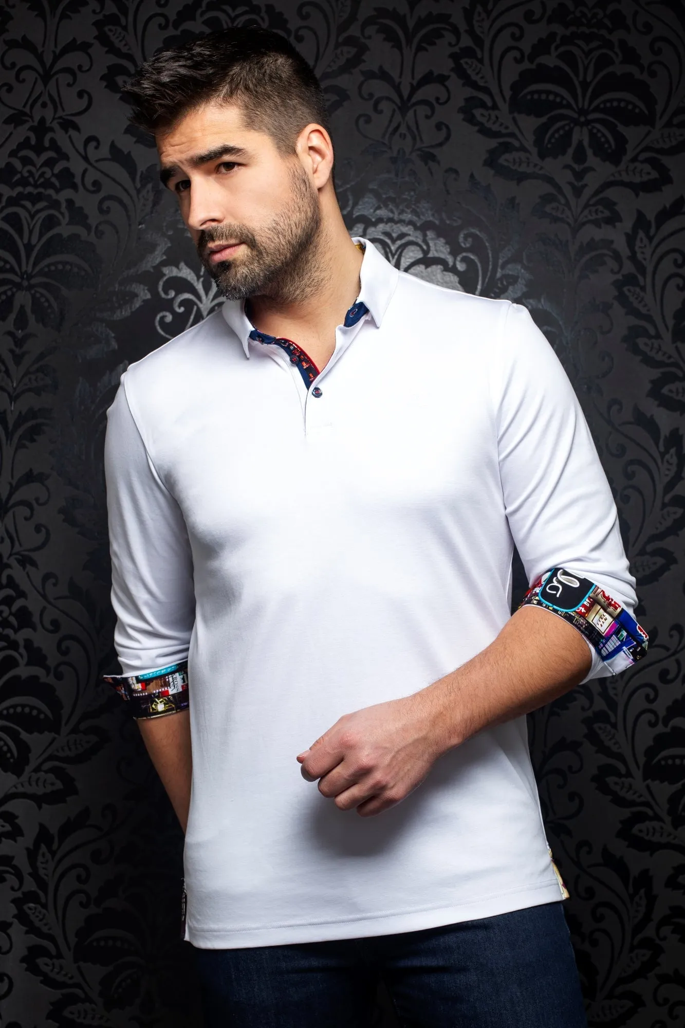 Polo M.L Au Noir | Falcon White