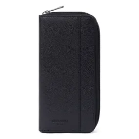Portefeuille long Stop RFID Cuir DUO Noir Hexagona - Portefeuille & Porte cartes Homme sur MenCorner