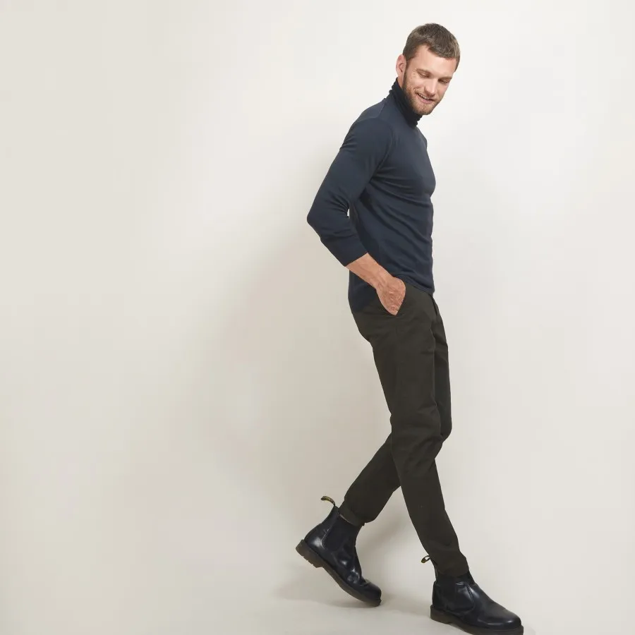 Pull col roulé en laine mérinos - Enzo