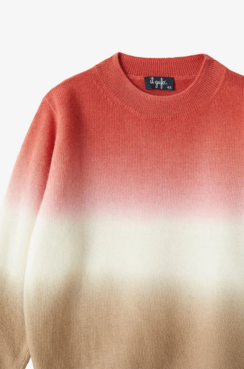 Pull garçon en laine à dégradé de couleur