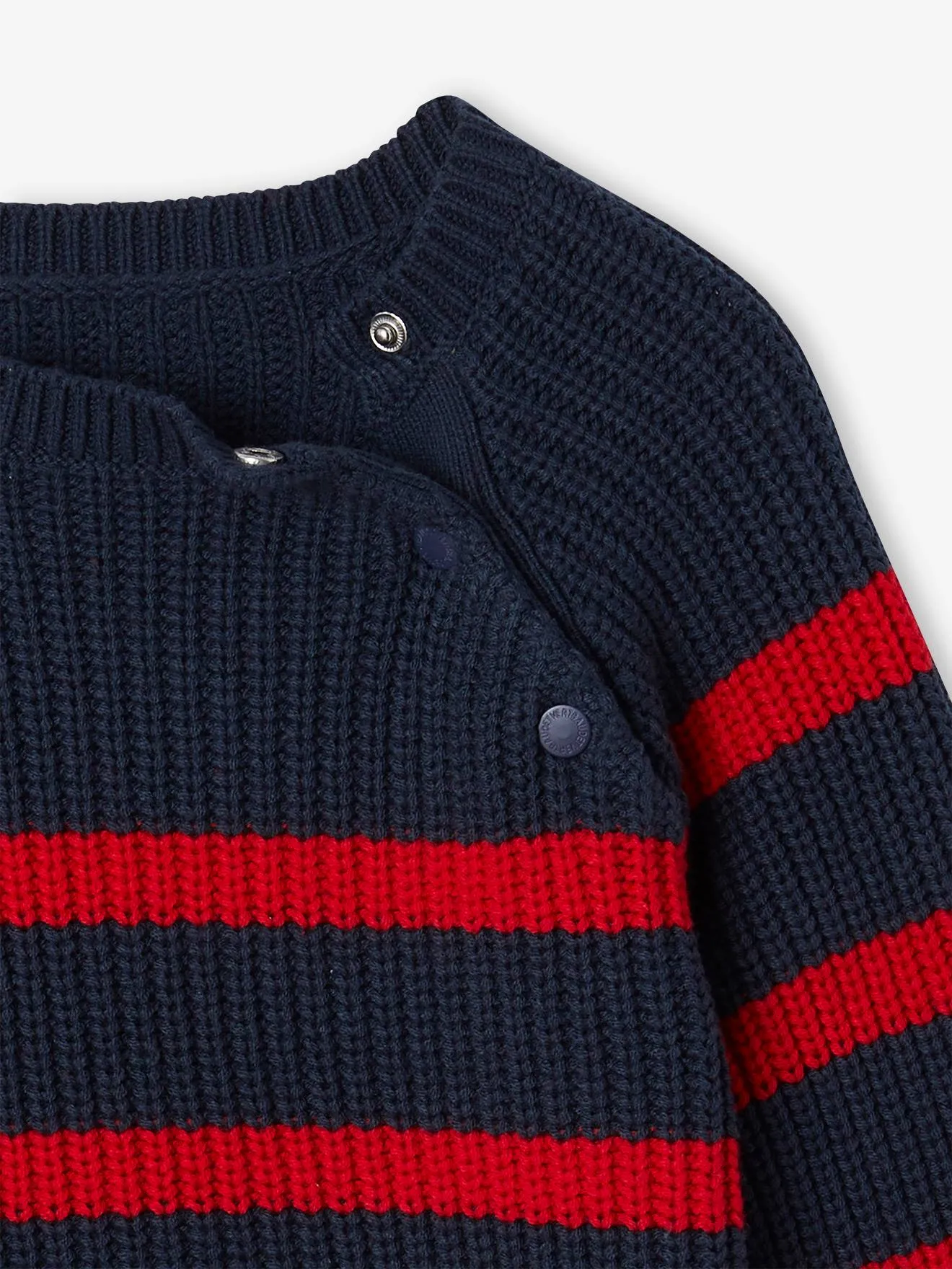 Pull rayé garçon écru - Vertbaudet
