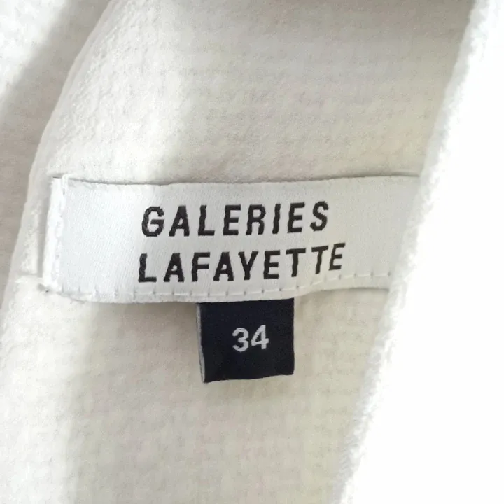 Robe mi-longue blanche Galeries Lafayette - taille 34