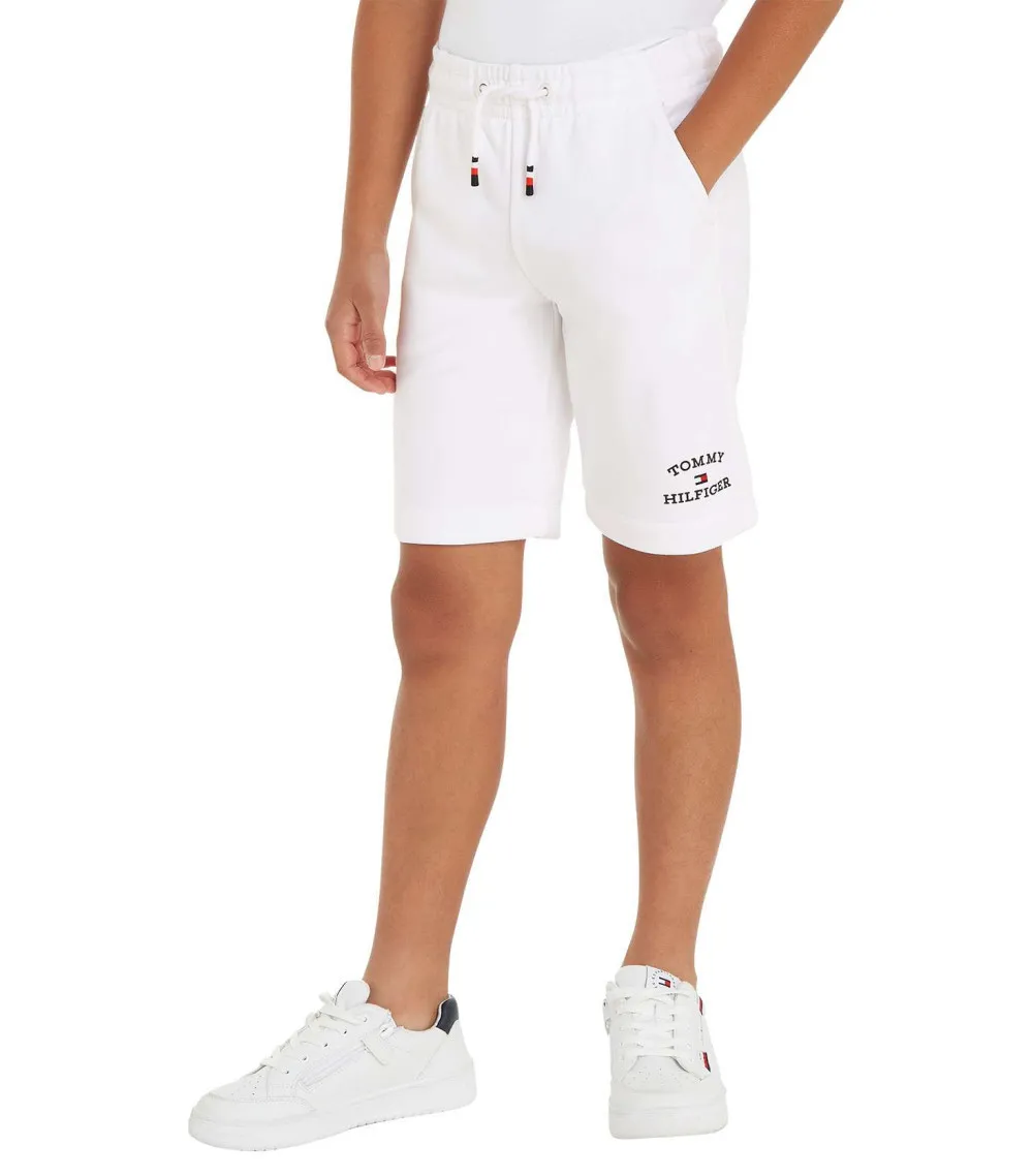Short Junior Garçon Tommy Hilfiger  blanc