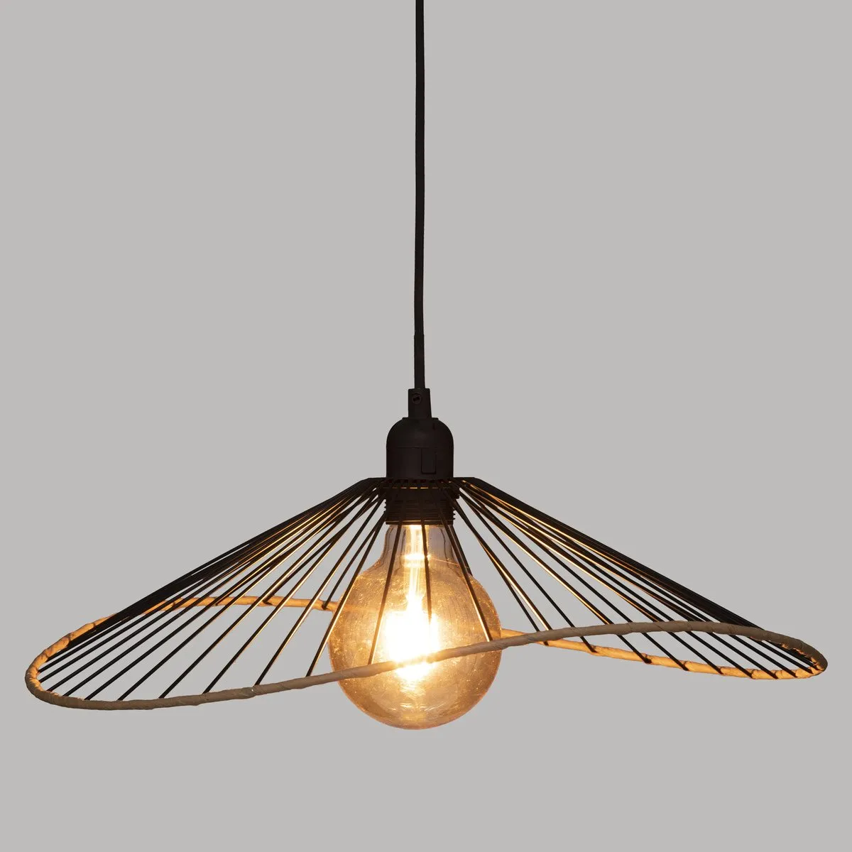SUSPENSION METAL ALARA NOIR D.45CM