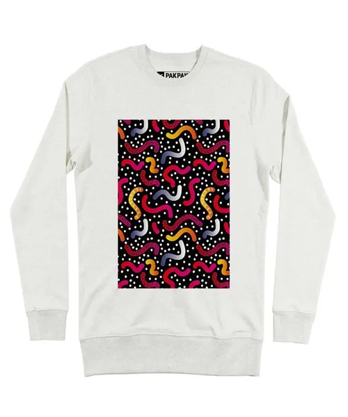 Sweat Motifs Serpentins - Sweat Homme Motifs Années 80  | Grafitee
