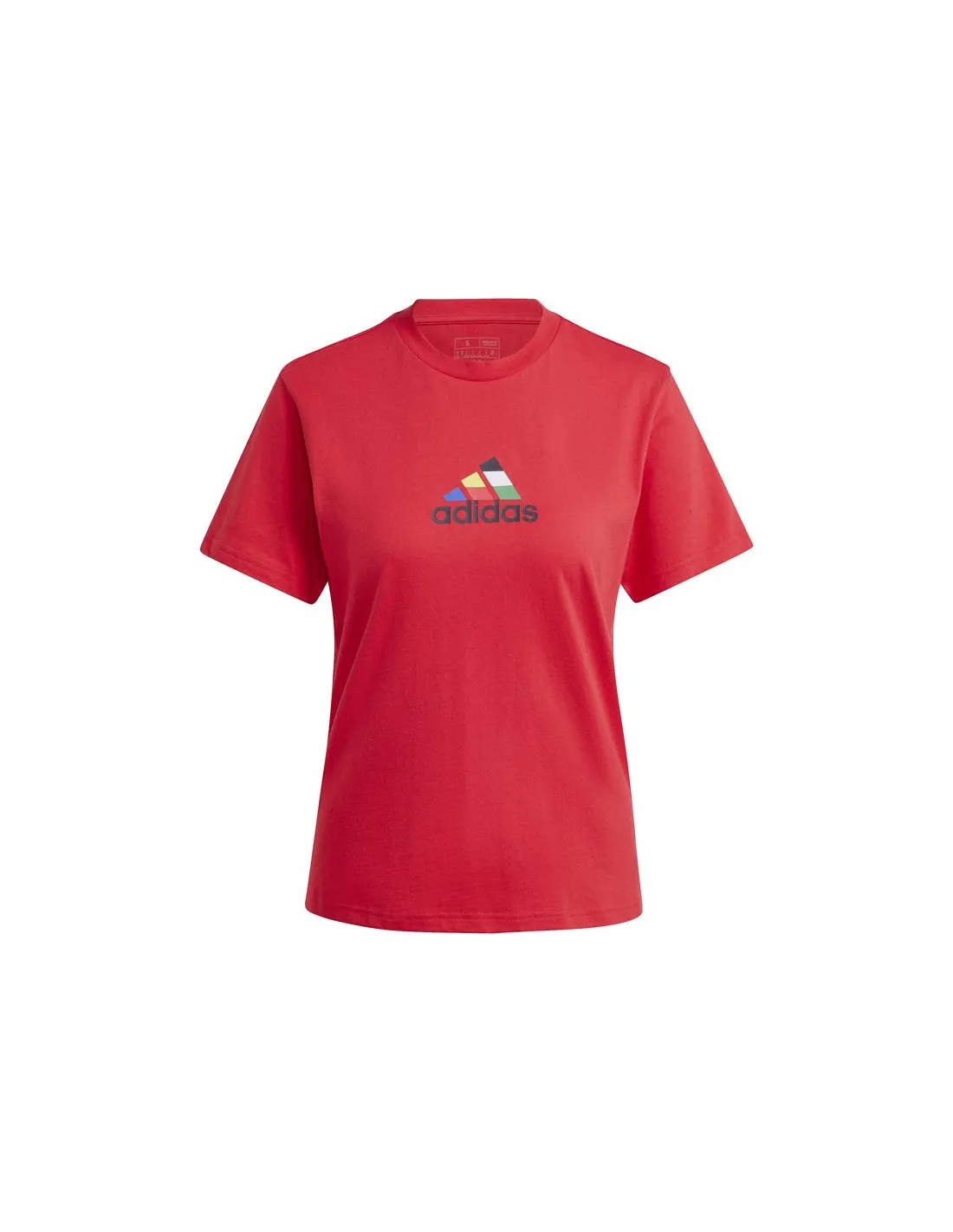 T-shirt adidas Femme House Of Tiro Nations Graphic Rouge