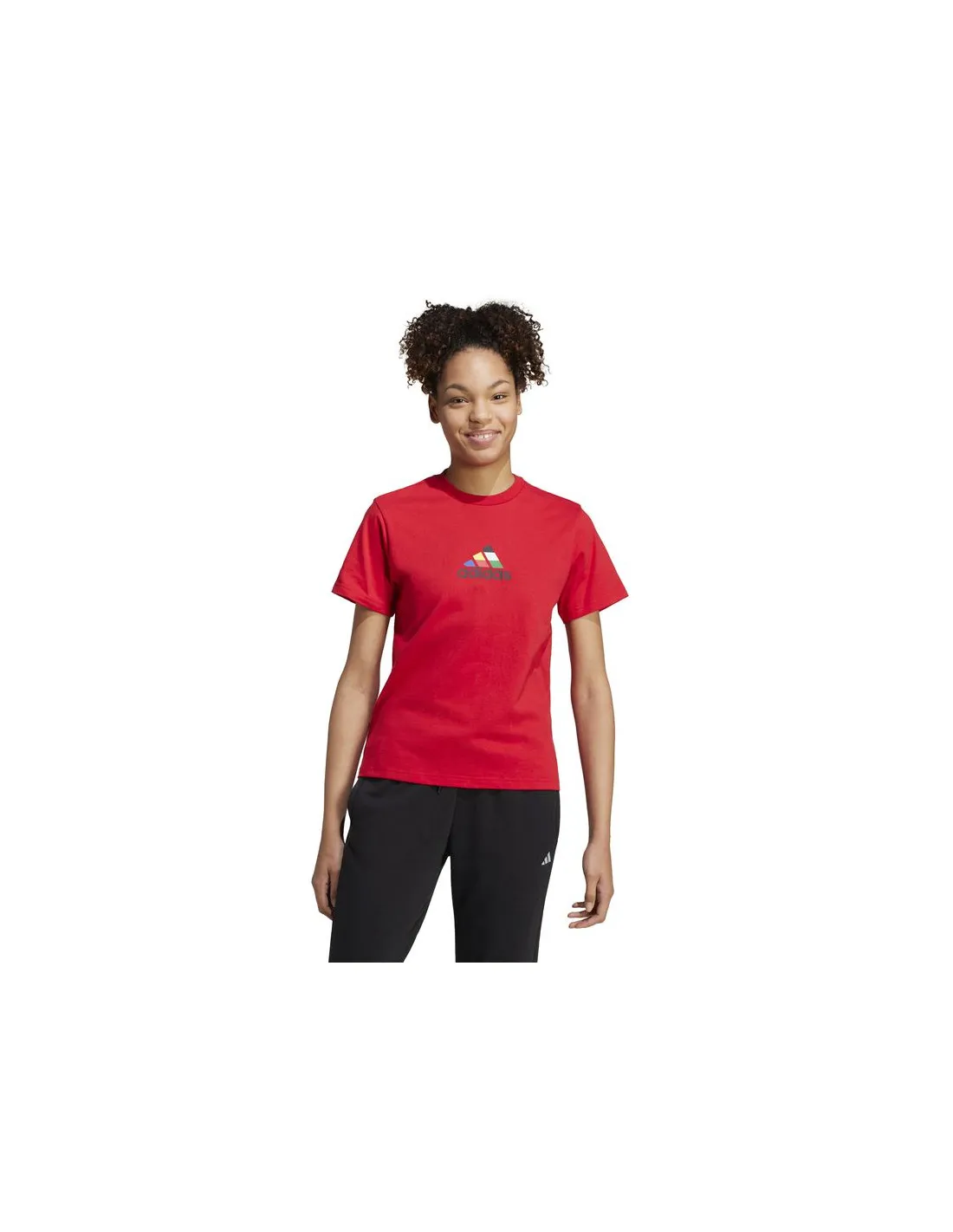T-shirt adidas Femme House Of Tiro Nations Graphic Rouge