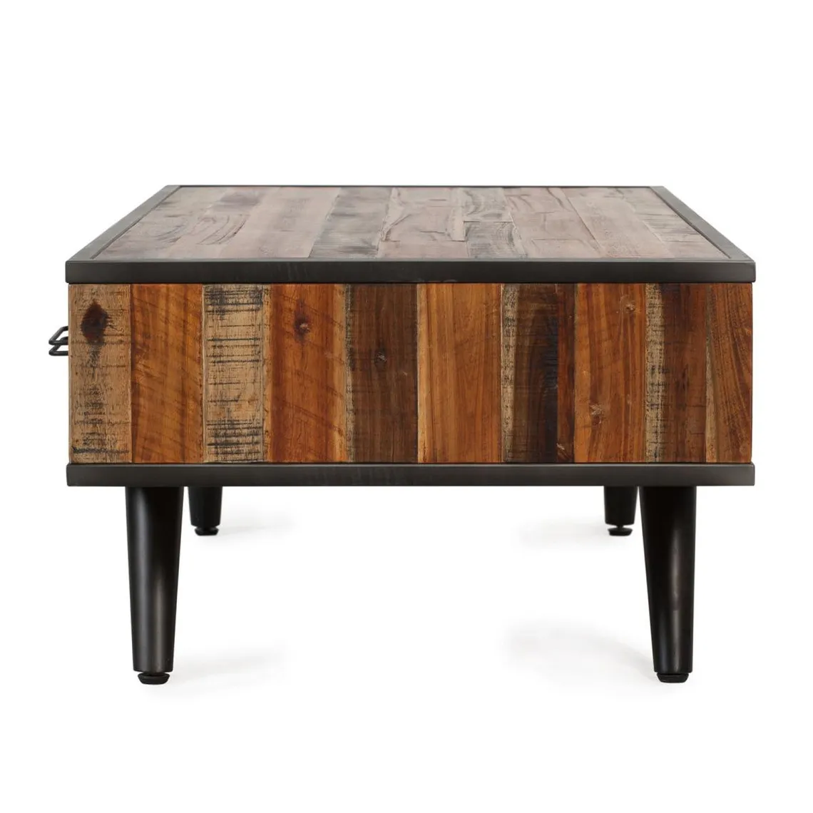 Table basse 1 tiroir en bois marron | 3 Suisses