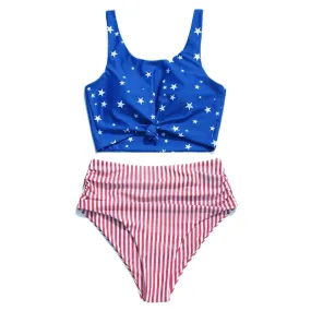 Tankini Femme Taille Haute Style Américain