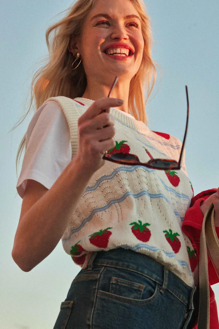 Tee-shirt Bree Cocktail party écru
