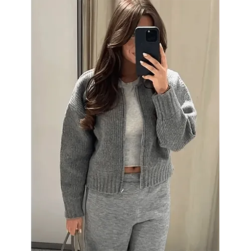 Therina | Cardigan chaud zippé pour femmes