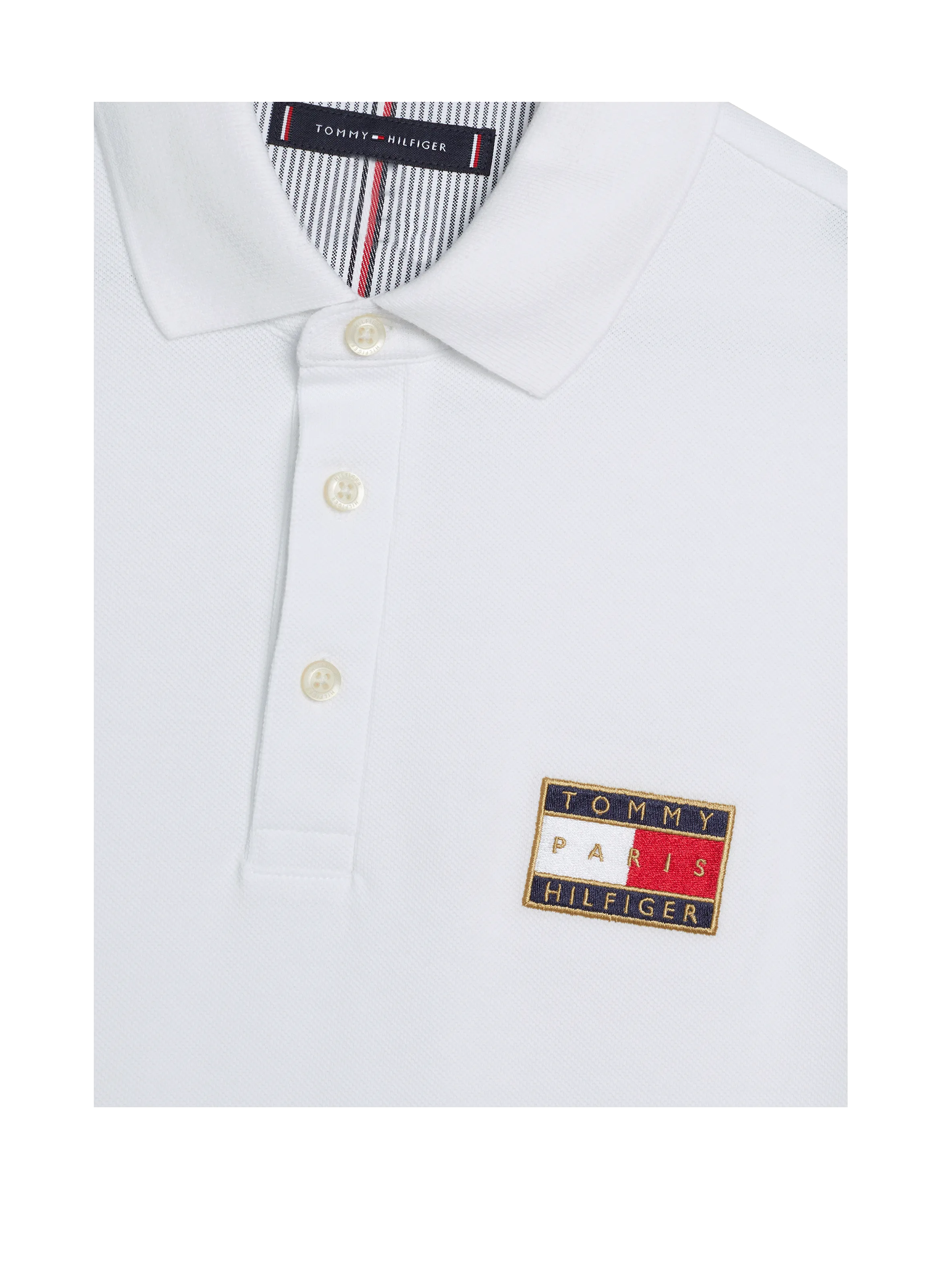 TOMMY HILFIGER  T-shirt en coton  - Blanc