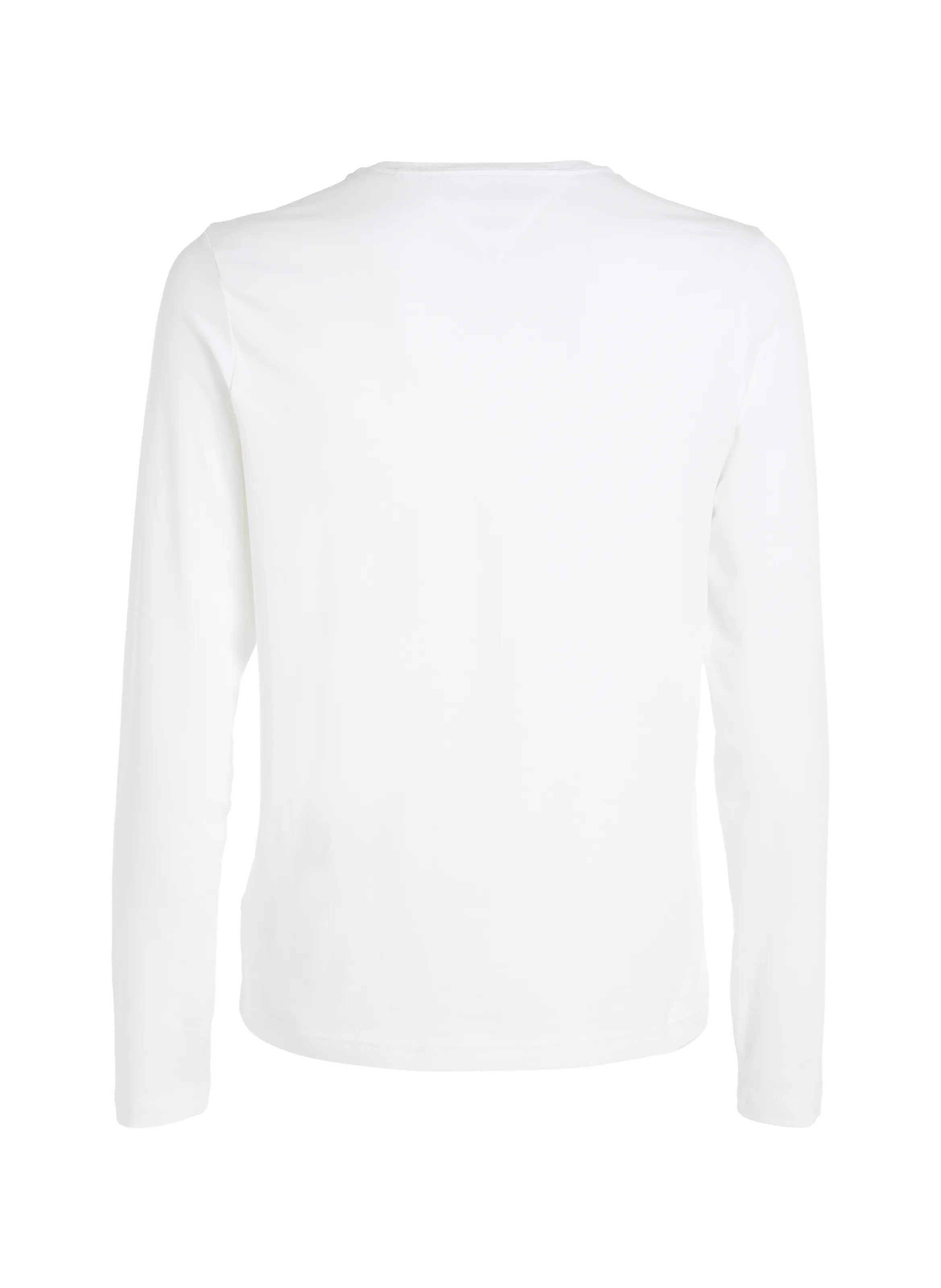 TOMMY HILFIGER  T-shirt manches longues en coton - Blanc