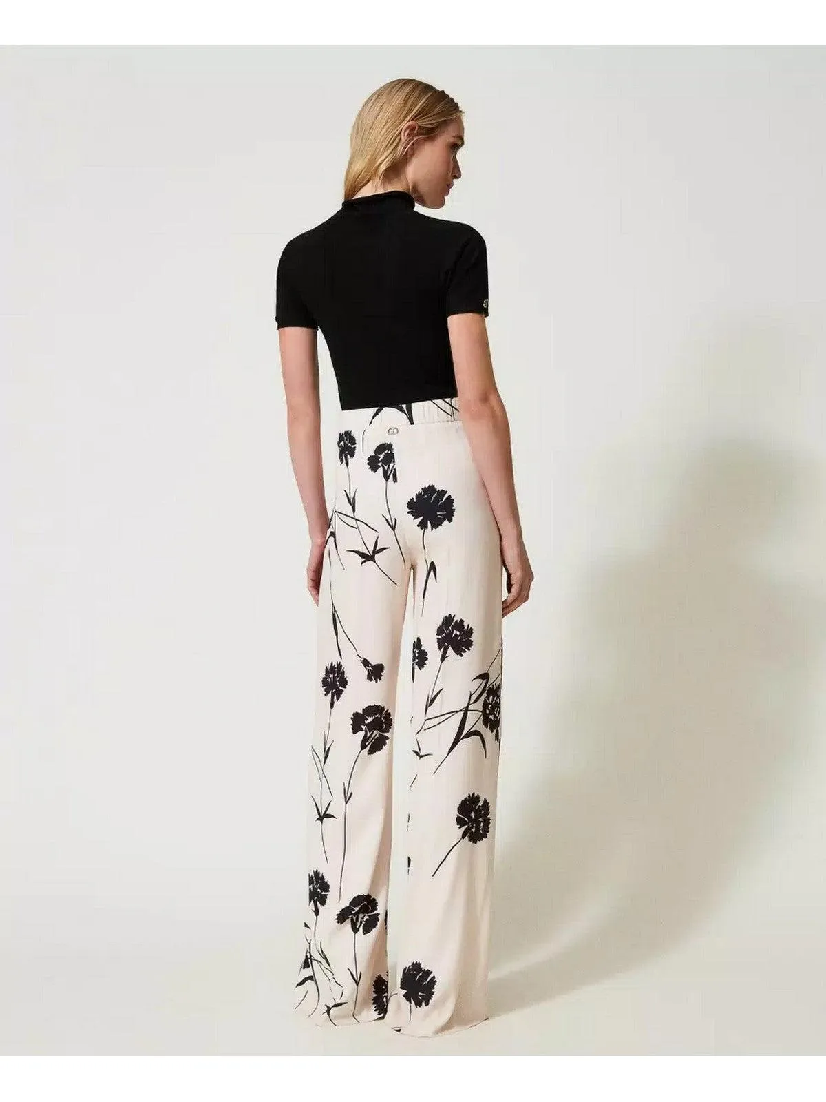 TWINSET Pantalon Femme 241TP2606 11349 Blanc