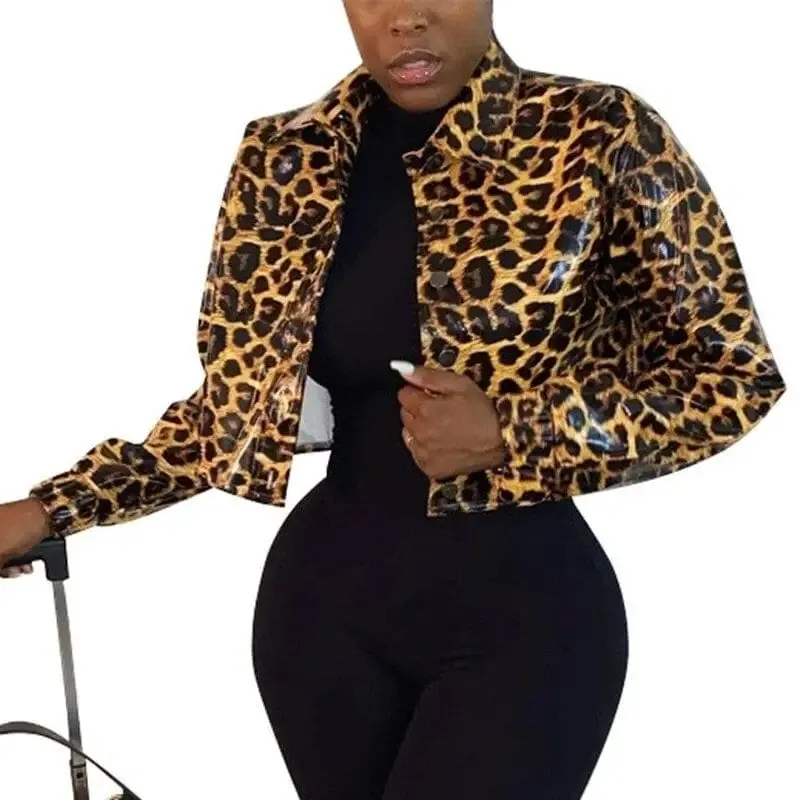 Veste Léopard Similicuir