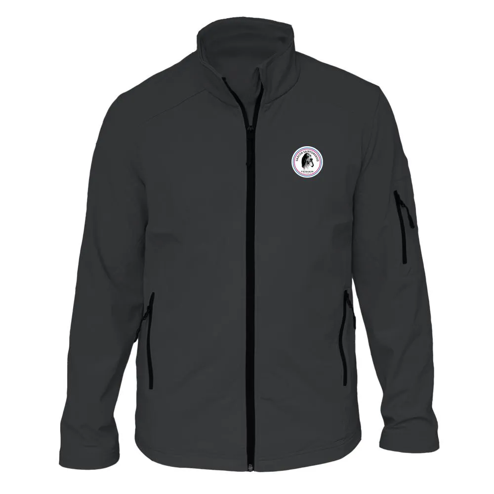 Veste softshell Homme ou Femme avec/sans capuche – Ecusson Gascon Saintongeois