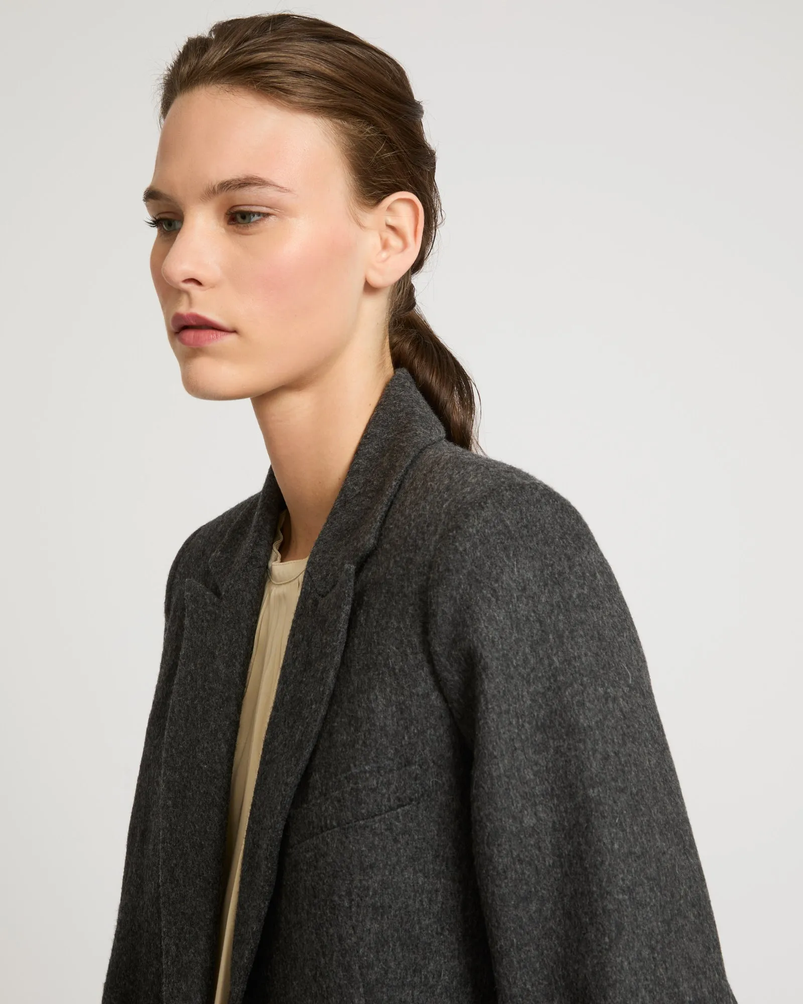 Veste tailleur en flanelle